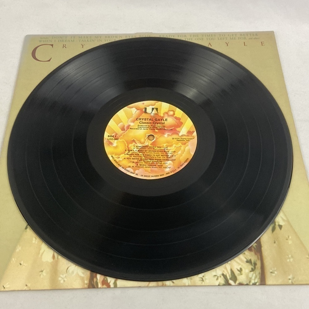 Crystal Gayle Classic Crystal 1979 Liberty Records LOO-982 Vinyl Record LP - Picture 3 of 7